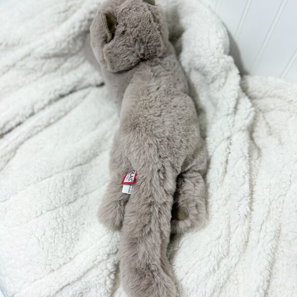 Douglas Cuddle Toy Gray Cat Plush 18” Stuffed Animal – Soft Floppy Kitty - Picture 4 of 8